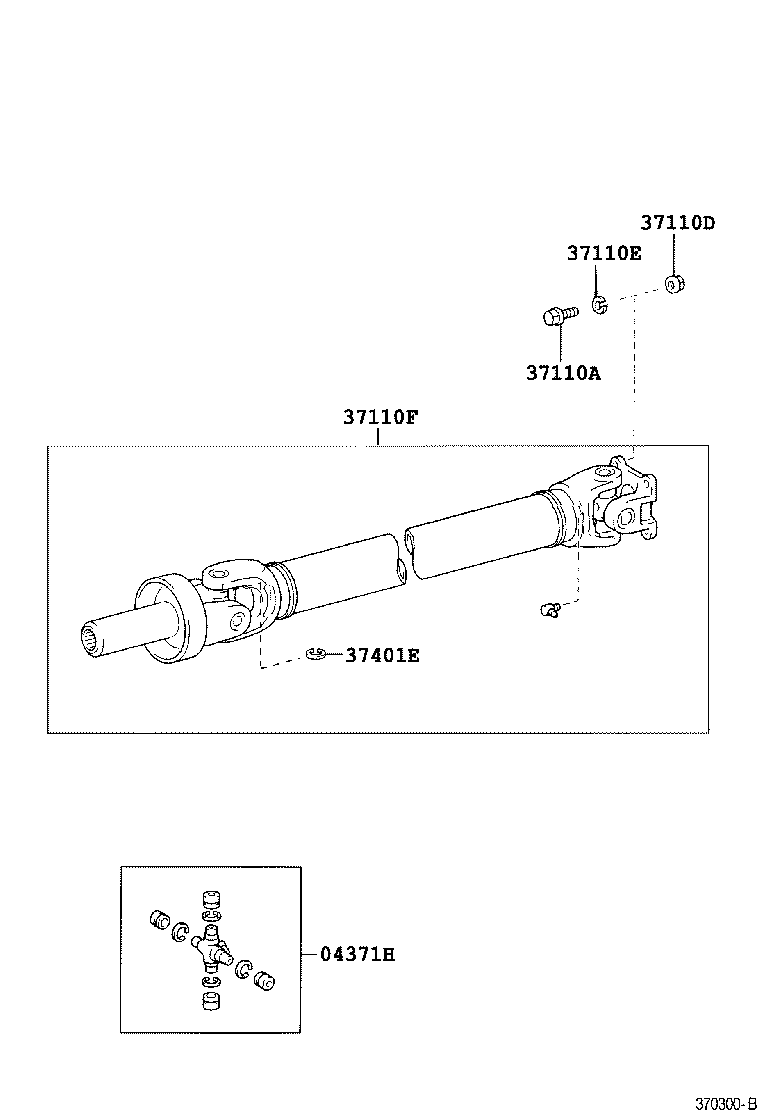  DYNA |  PROPELLER SHAFT UNIVERSAL JOINT