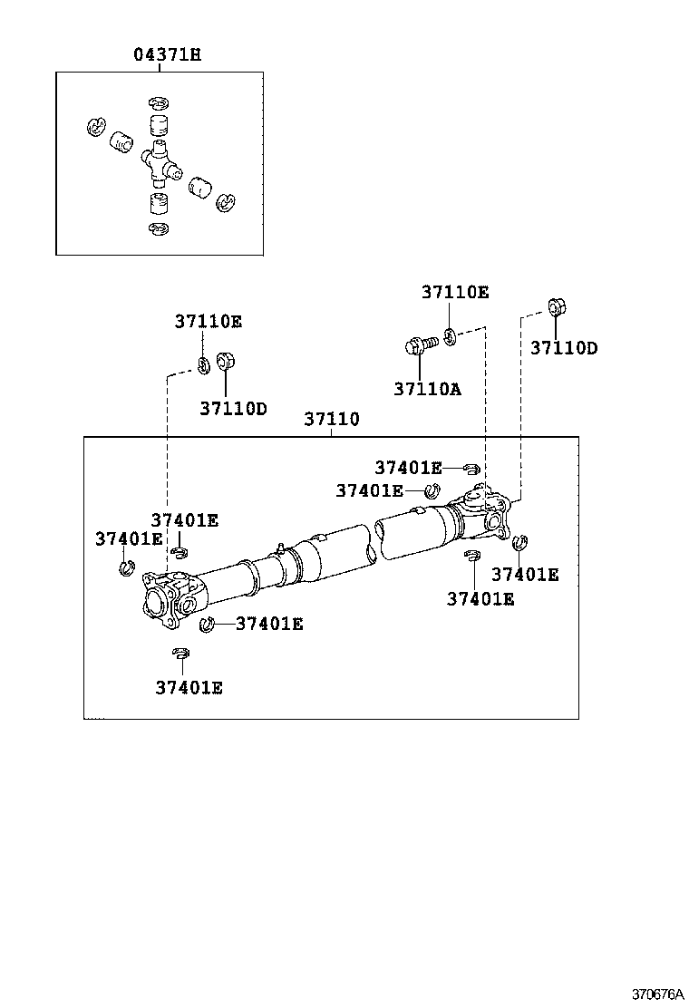  LAND CRUISER CHINA |  PROPELLER SHAFT UNIVERSAL JOINT