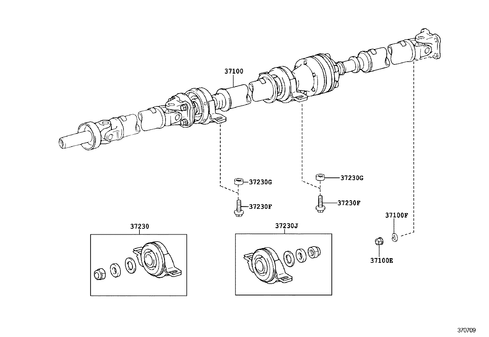  SIENNA |  PROPELLER SHAFT UNIVERSAL JOINT