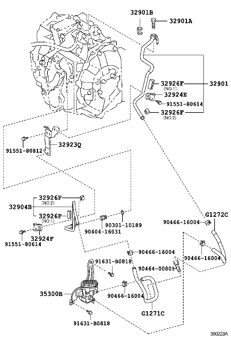  ALPHARD VELLFIRE HV |  OIL COOLER TUBE HYBRID VEHICLE