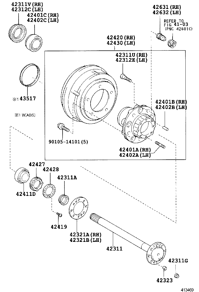 DYNA | REAR AXLE SHAFT HUB