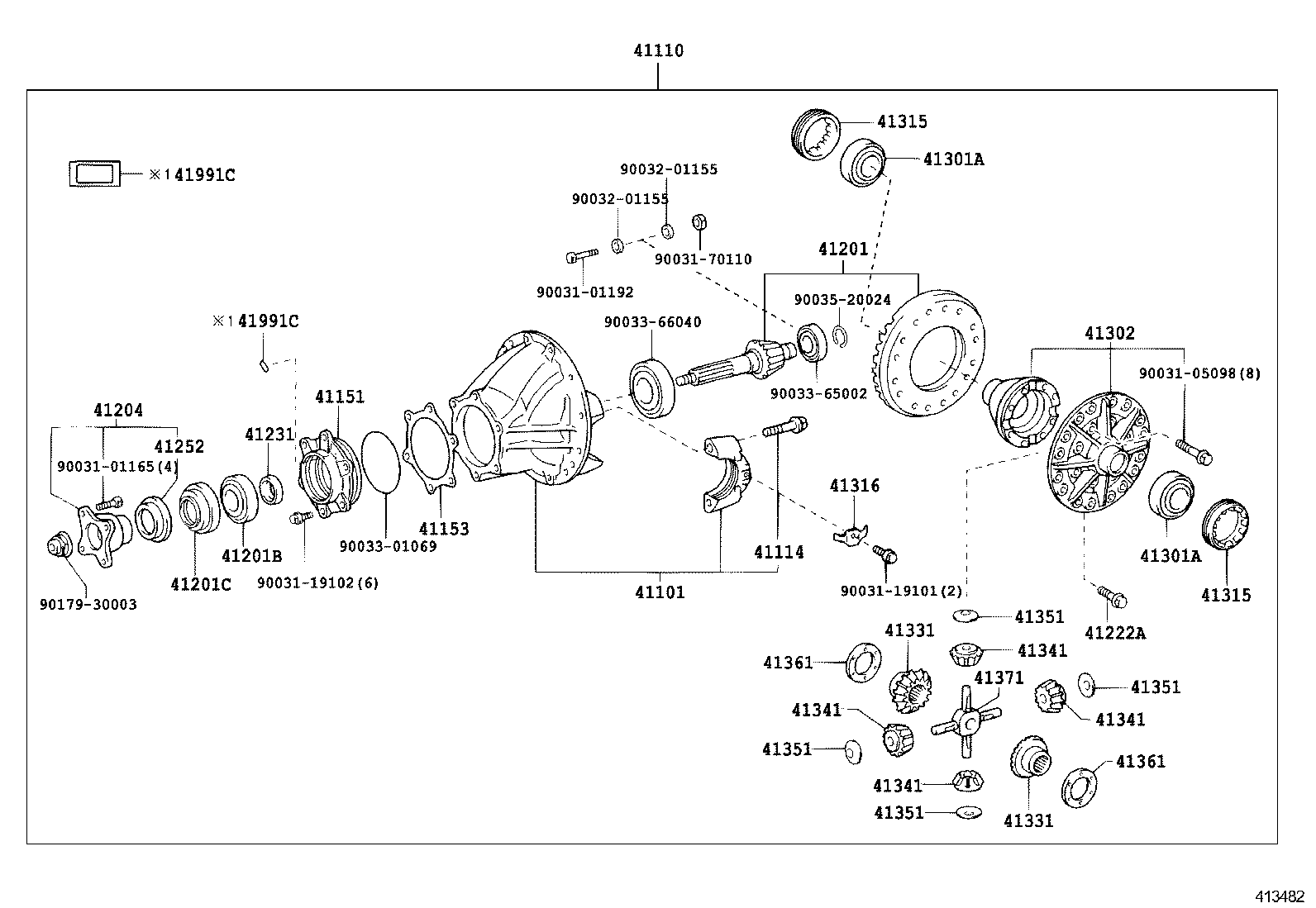  DYNA |  REAR AXLE HOUSING DIFFERENTIAL