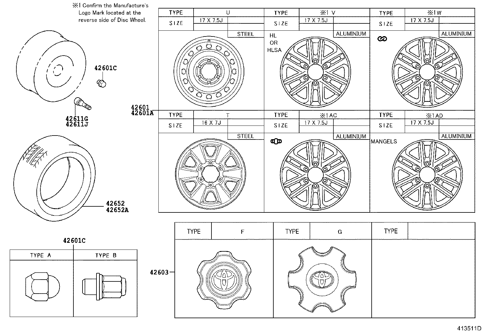  FORTUNER |  DISC WHEEL WHEEL CAP