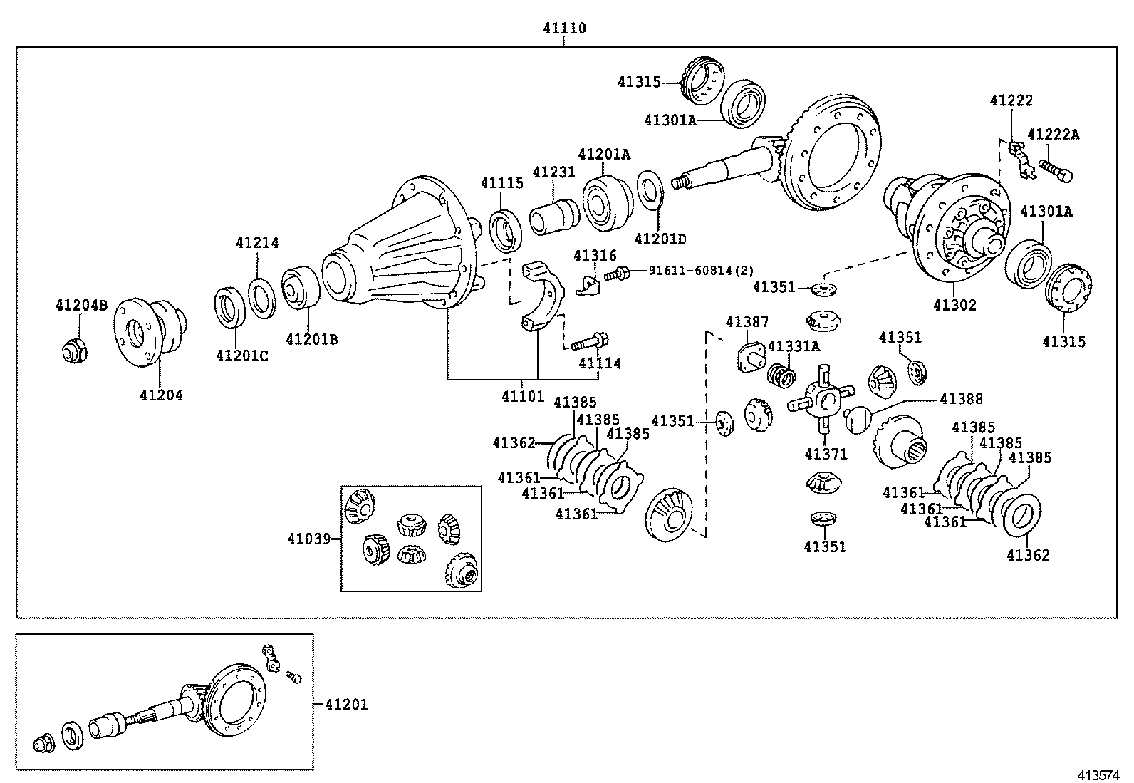  FORTUNER |  REAR AXLE HOUSING DIFFERENTIAL
