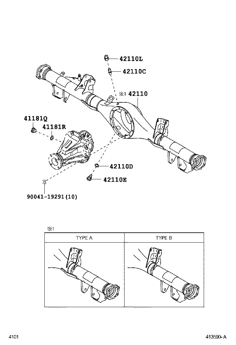  AVANZA |  REAR AXLE HOUSING DIFFERENTIAL