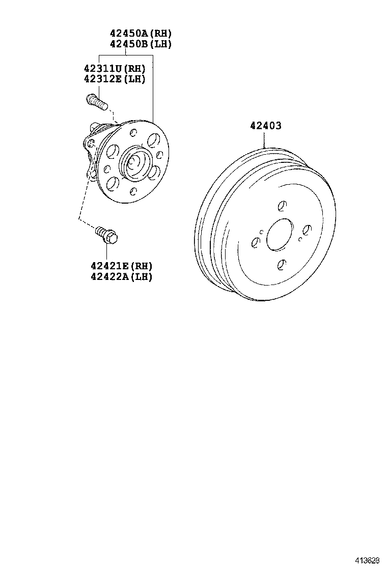  PRIUS C |  REAR AXLE SHAFT HUB