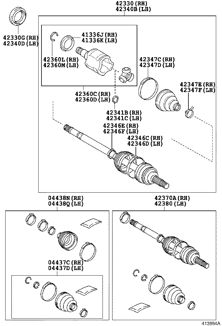  RAV4 |  REAR AXLE SHAFT HUB