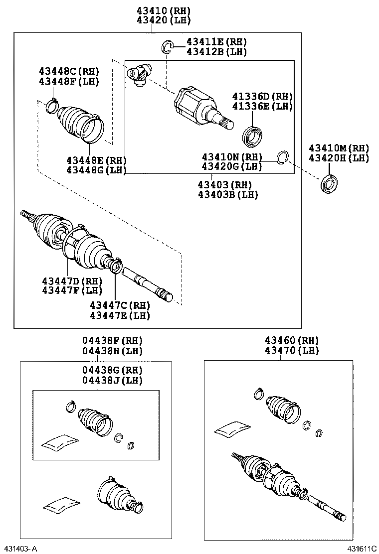  FJ CRUISER |  FRONT DRIVE SHAFT