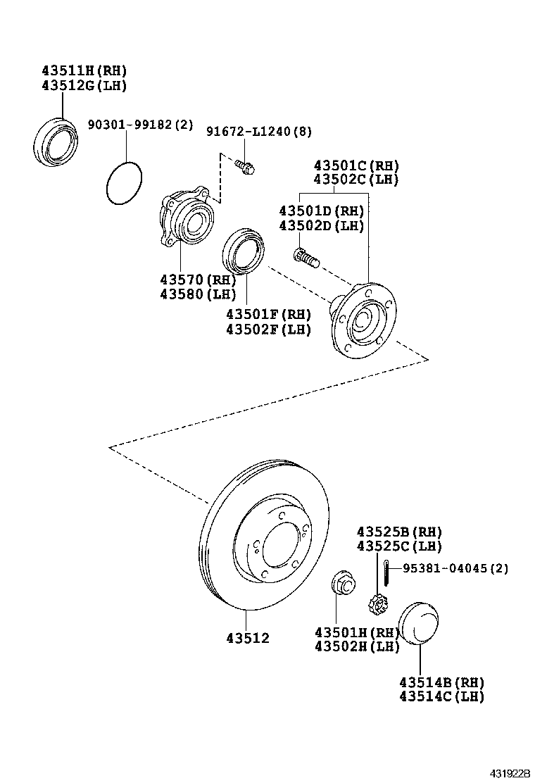  LAND CRUISER CHINA |  FRONT AXLE HUB