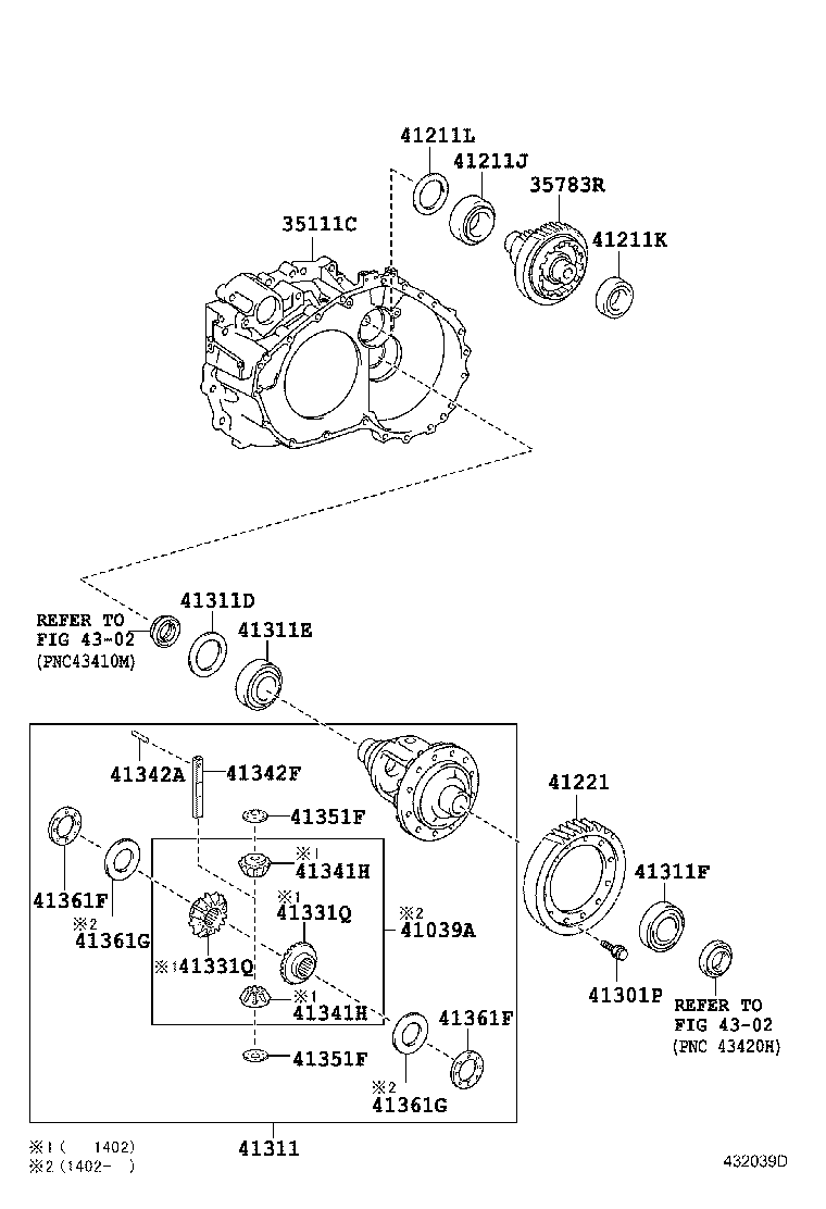  ALPHARD VELLFIRE HV |  FRONT AXLE HOUSING DIFFERENTIAL