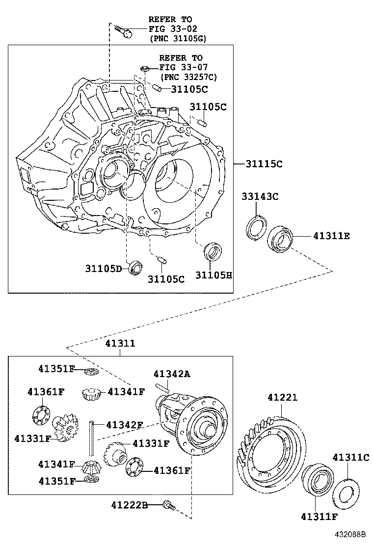  CAMRY AURION HV ARL |  FRONT AXLE HOUSING DIFFERENTIAL