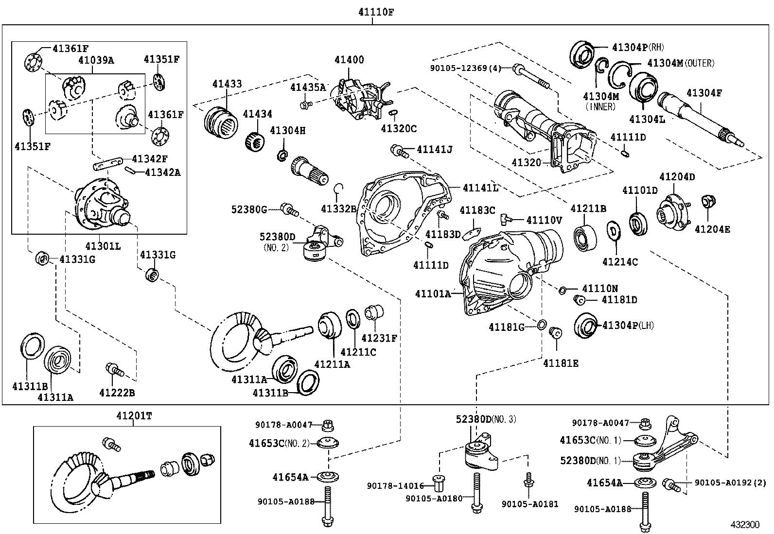  SEQUOIA |  FRONT AXLE HOUSING DIFFERENTIAL