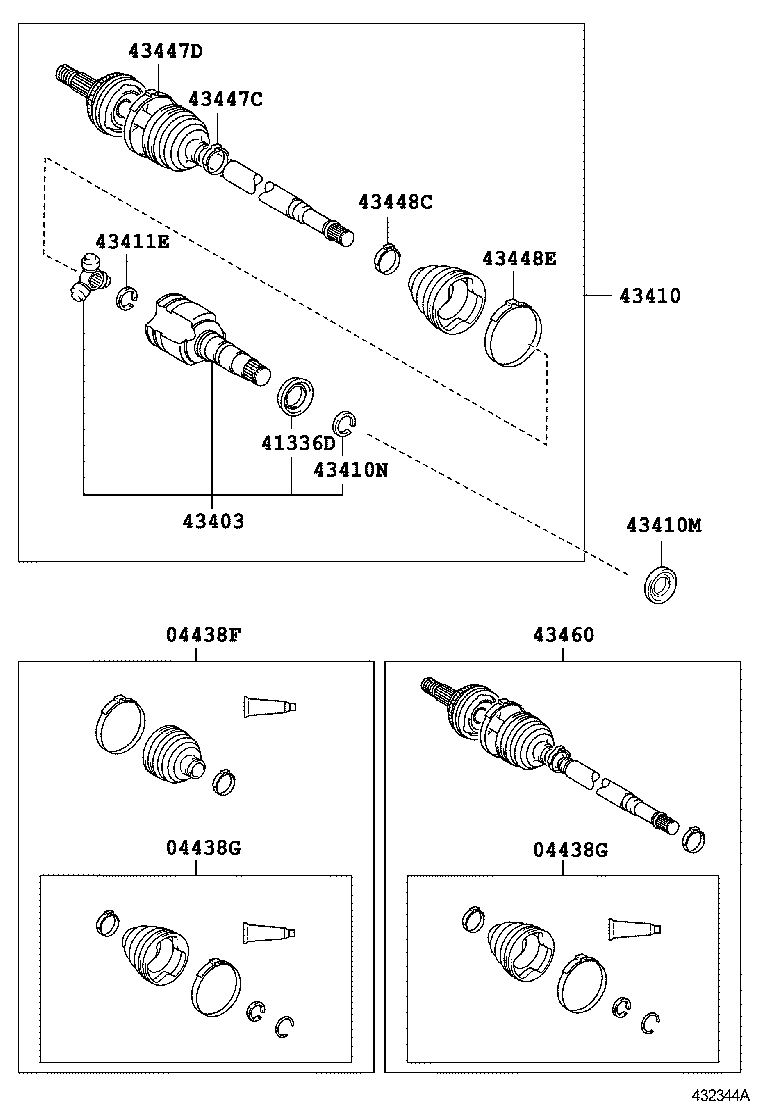  LAND CRUISER PRADO |  FRONT DRIVE SHAFT