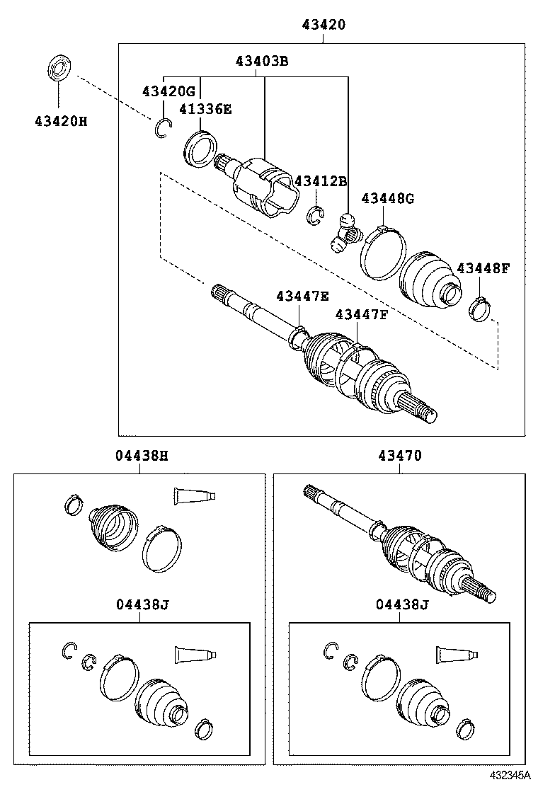  LAND CRUISER PRADO |  FRONT DRIVE SHAFT