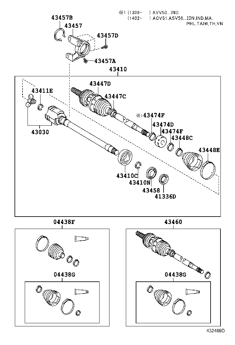  CAMRY HYBRID ASIA |  FRONT DRIVE SHAFT