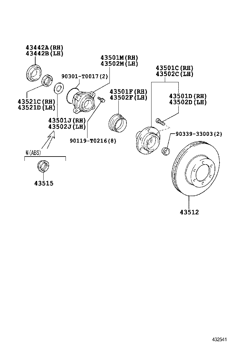  HILUX |  FRONT AXLE HUB