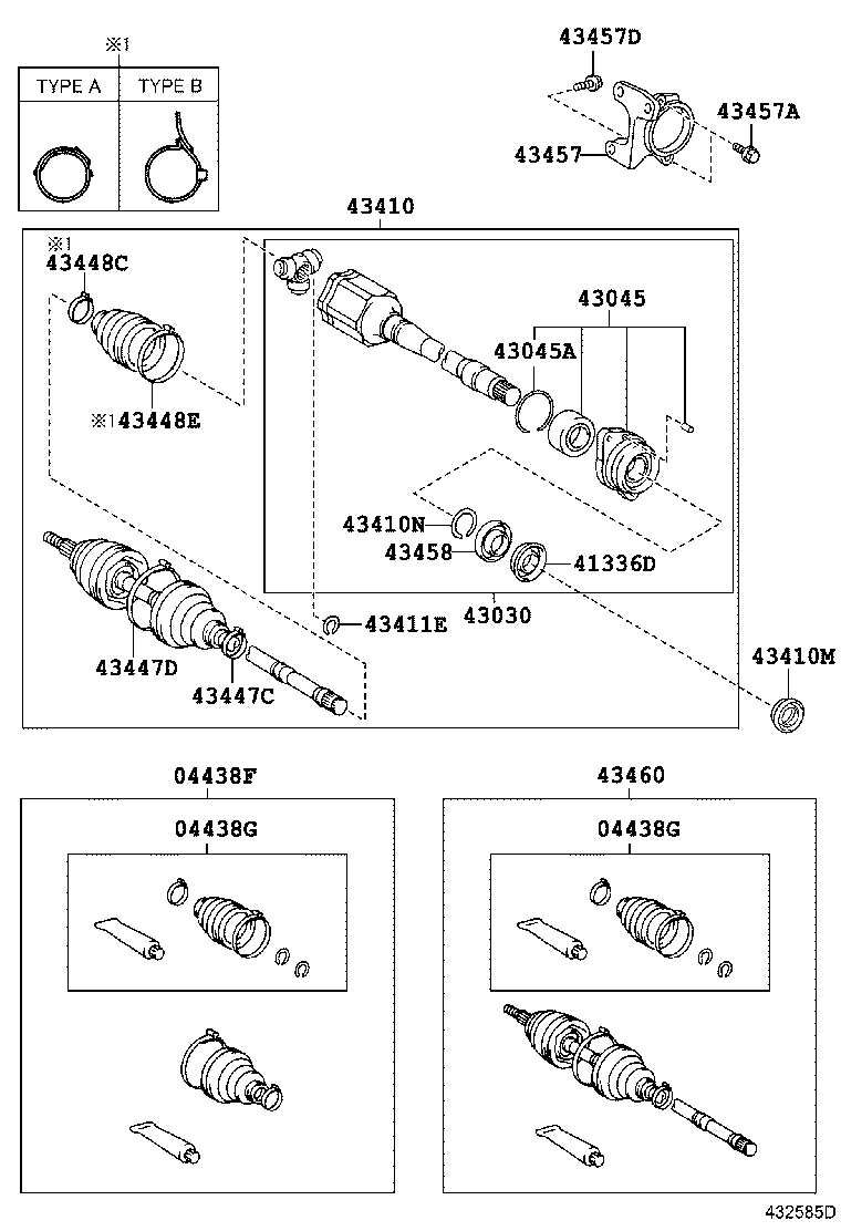  ALPHARD VELLFIRE HV |  FRONT DRIVE SHAFT