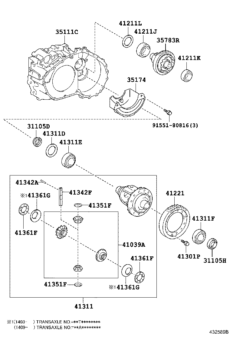  CAMRY HYBRID CHINA |  FRONT AXLE HOUSING DIFFERENTIAL