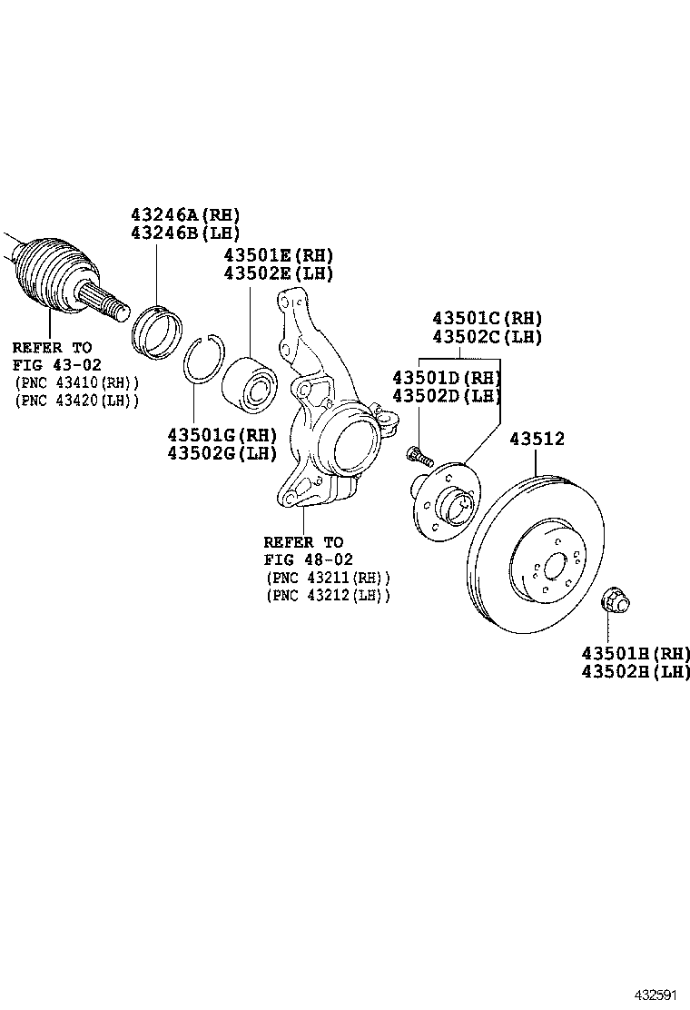 CAMRY HYBRID CHINA |  FRONT AXLE HUB