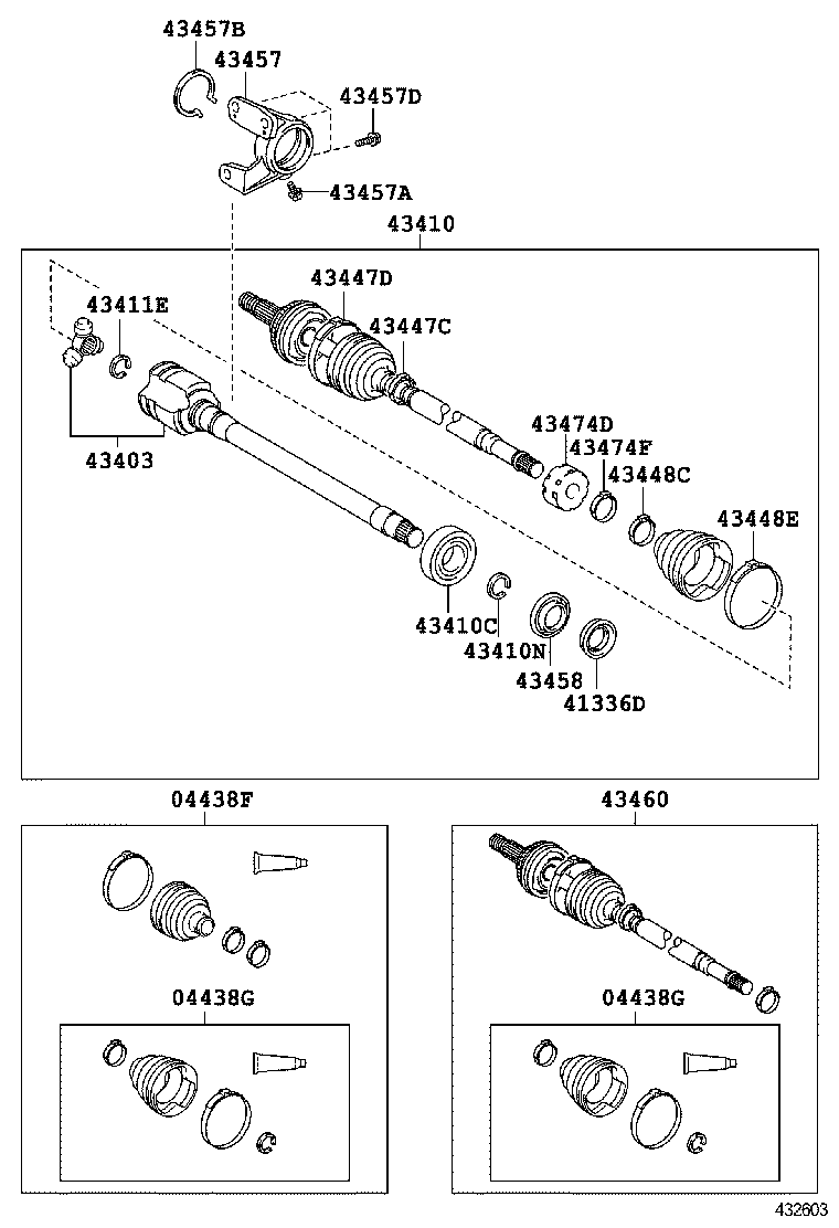  CAMRY AURION HV ARL |  FRONT DRIVE SHAFT
