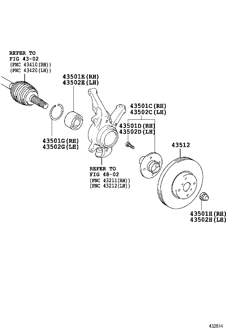  PRIUS C |  FRONT AXLE HUB