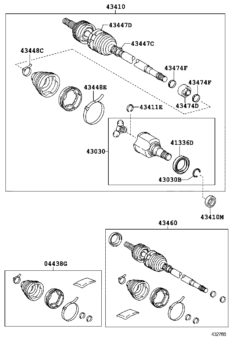  PRIUS V |  FRONT DRIVE SHAFT
