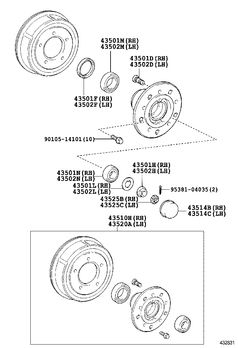  DYNA |  FRONT AXLE HUB