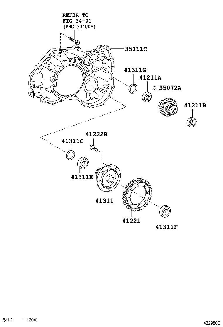  WISH |  FRONT AXLE HOUSING DIFFERENTIAL