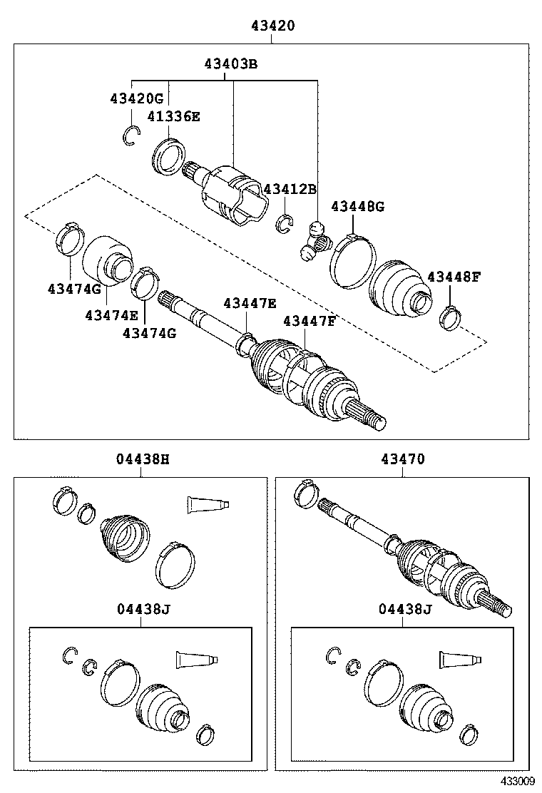  CAMRY AURION HV ARL |  FRONT DRIVE SHAFT