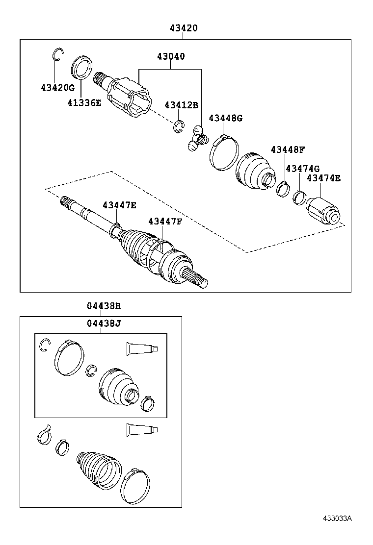  SIENNA |  FRONT DRIVE SHAFT