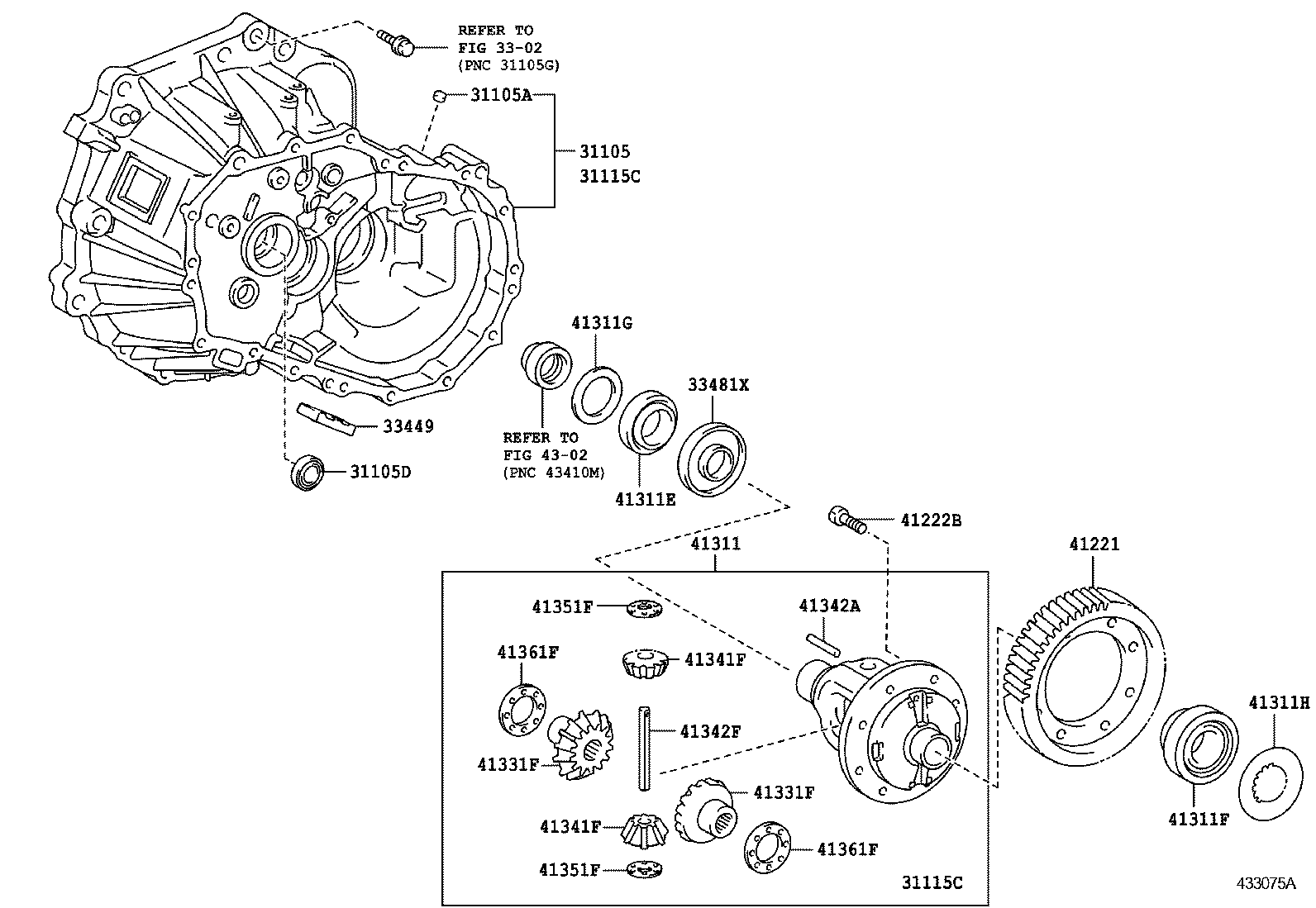  YARIS |  FRONT AXLE HOUSING DIFFERENTIAL