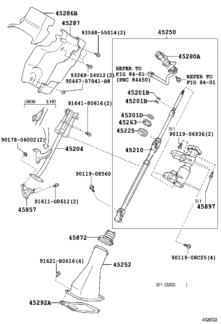  DYNA |  STEERING COLUMN SHAFT
