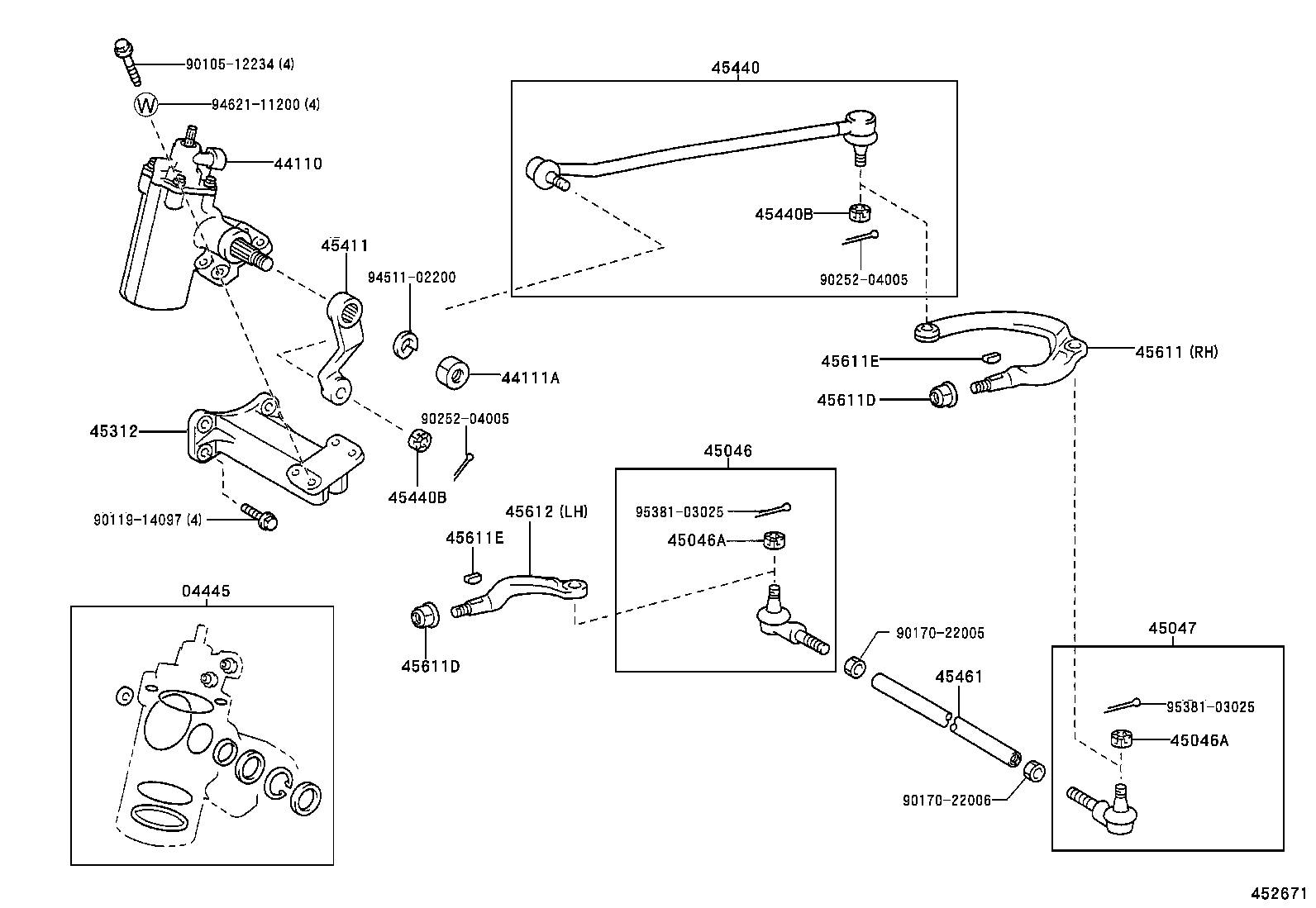  DYNA |  FRONT STEERING GEAR LINK