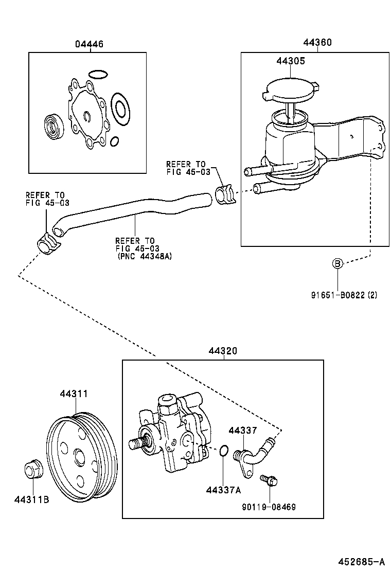  DYNA |  VANE PUMP RESERVOIR POWER STEERING