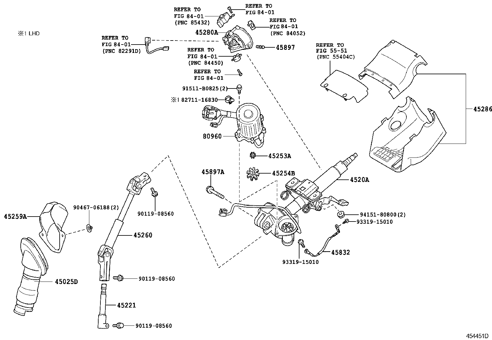  PREVIA TARAGO |  STEERING COLUMN SHAFT