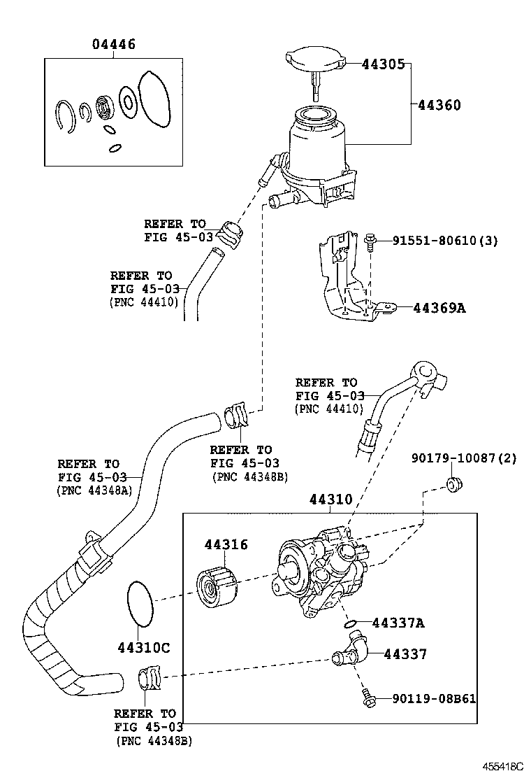  LAND CRUISER PRADO |  VANE PUMP RESERVOIR POWER STEERING