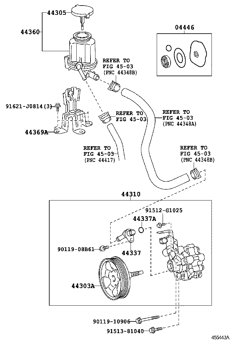  4RUNNER |  VANE PUMP RESERVOIR POWER STEERING
