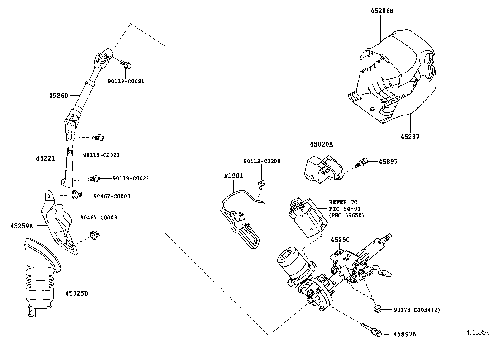  EZ |  STEERING COLUMN SHAFT