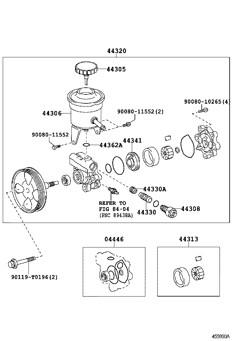  FORTUNER |  VANE PUMP RESERVOIR POWER STEERING