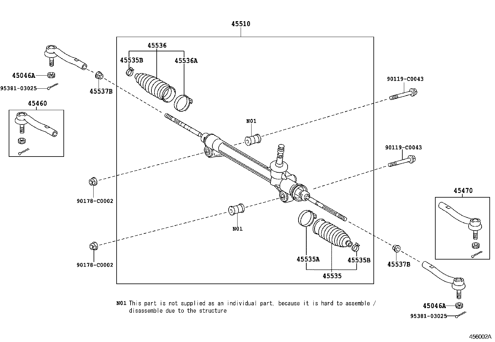  CAMRY HYBRID CHINA |  FRONT STEERING GEAR LINK