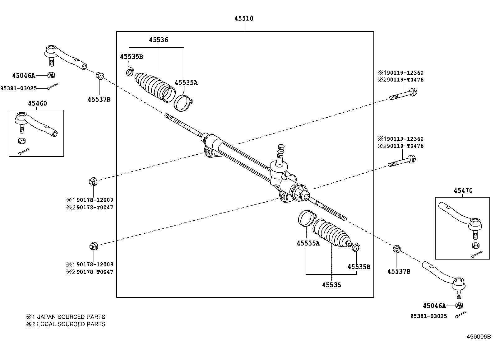  CAMRY HYBRID ASIA |  FRONT STEERING GEAR LINK