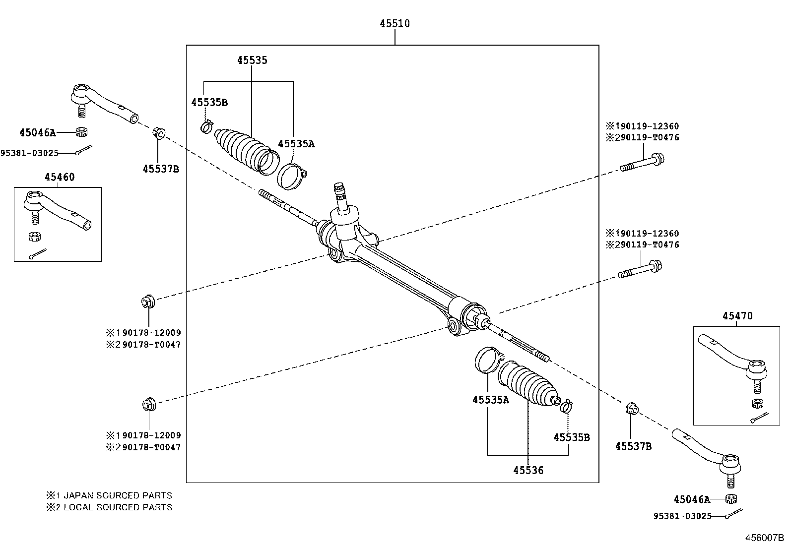  CAMRY HYBRID ASIA |  FRONT STEERING GEAR LINK