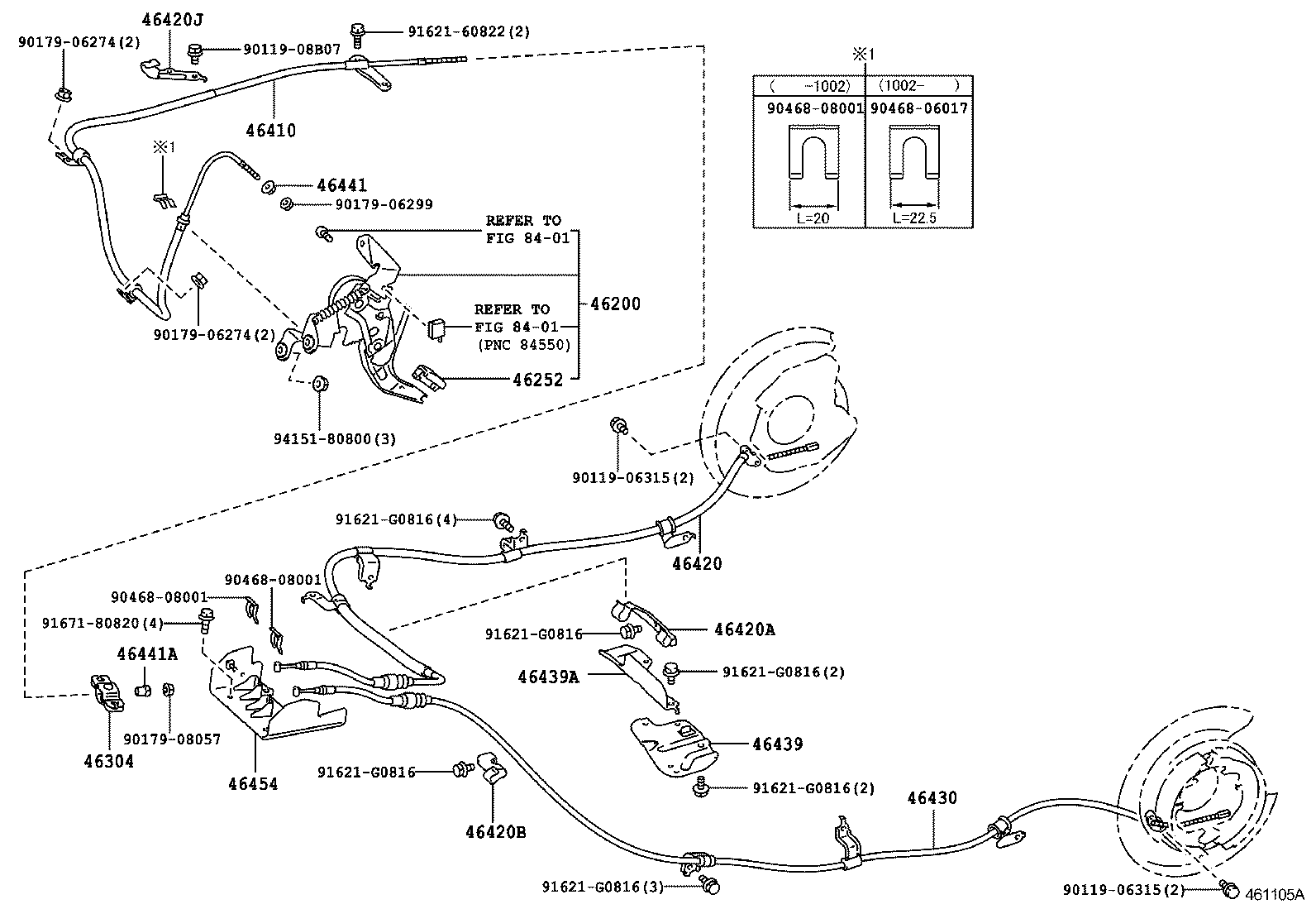  4RUNNER |  PARKING BRAKE CABLE