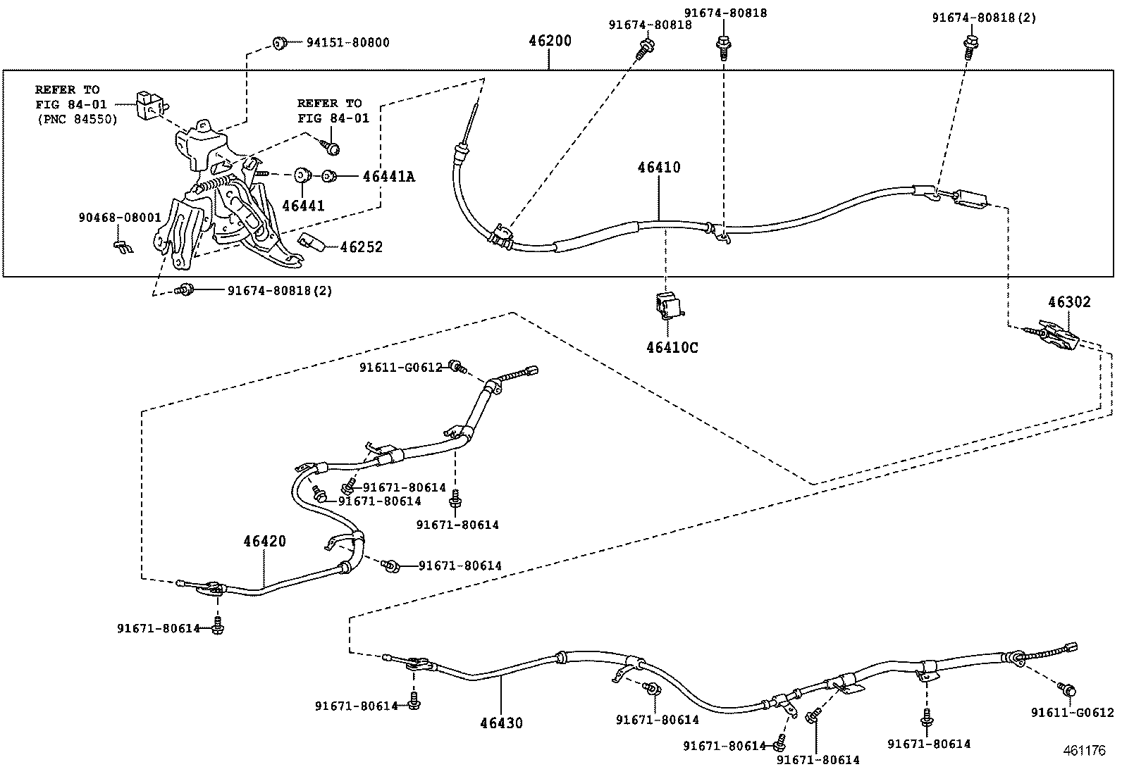  PRIUS V |  PARKING BRAKE CABLE