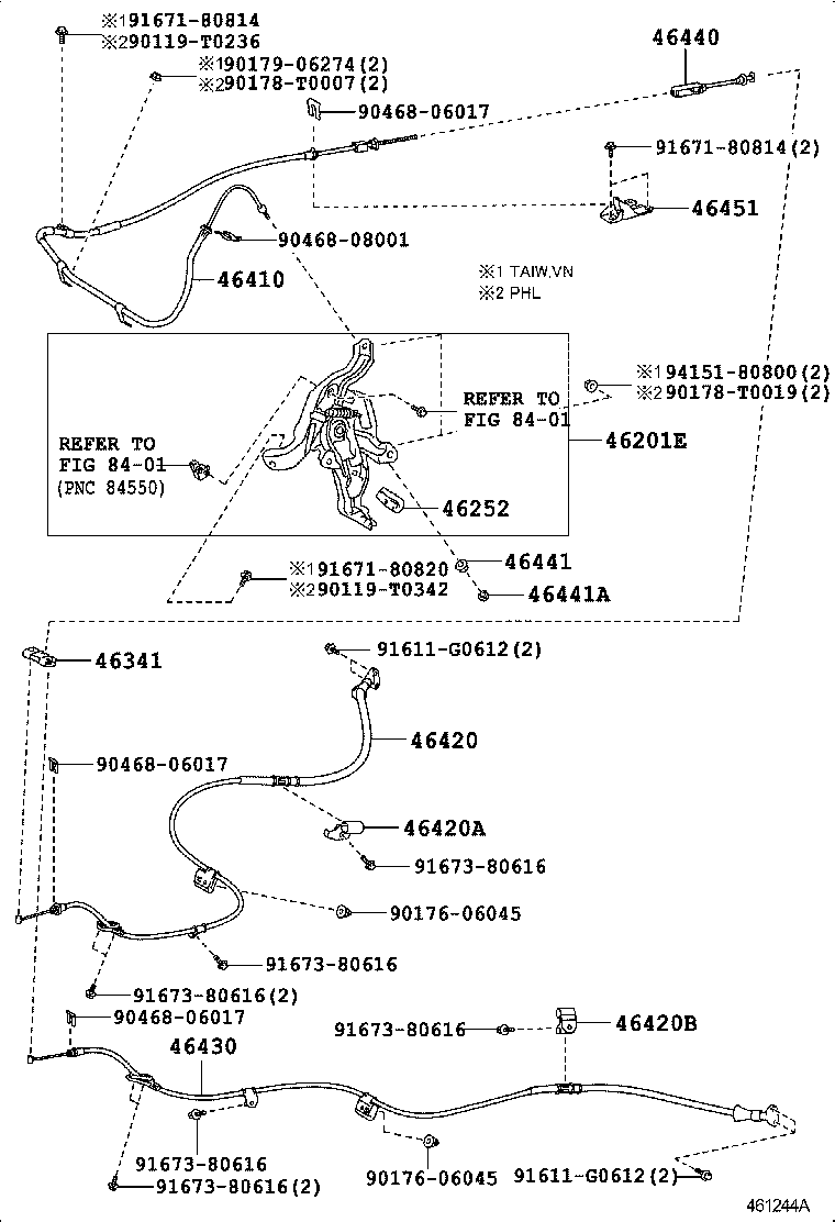  CAMRY HYBRID ASIA |  PARKING BRAKE CABLE
