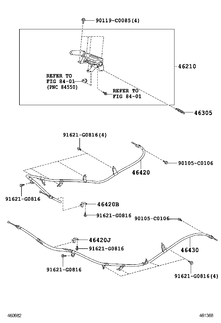  LAND CRUISER CHINA |  PARKING BRAKE CABLE