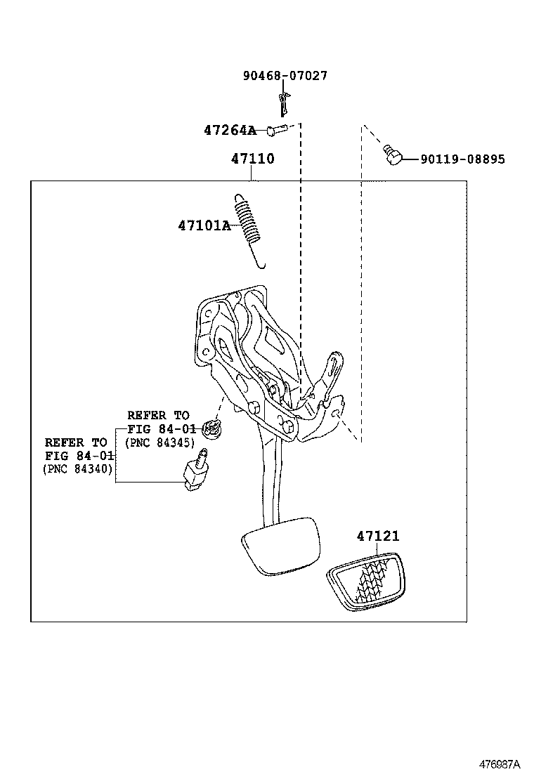 LAND CRUISER PRADO |  BRAKE PEDAL BRACKET