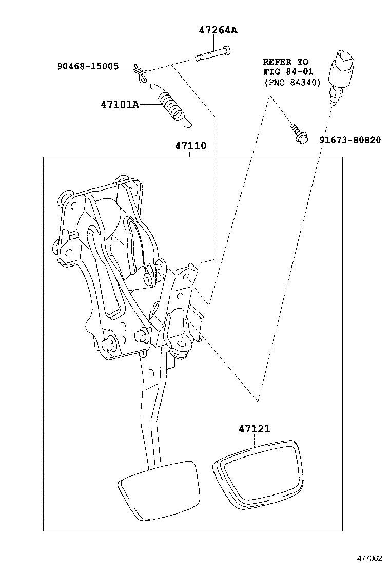  MARK X |  BRAKE PEDAL BRACKET