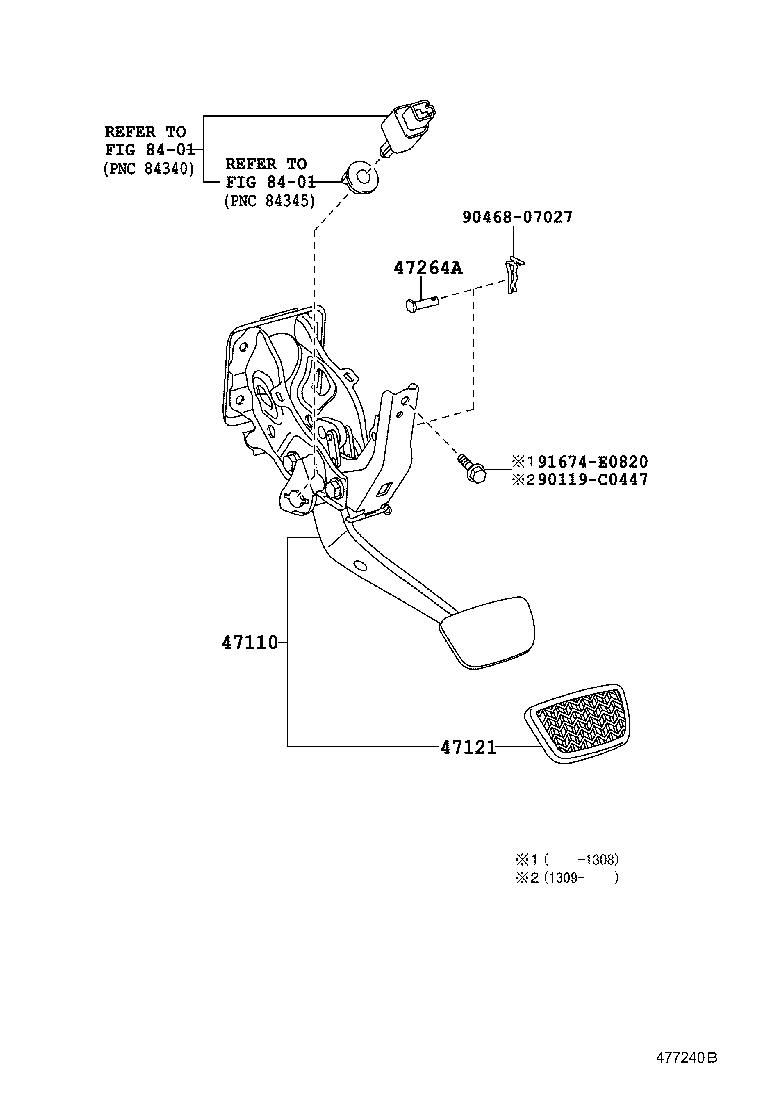  LAND CRUISER CHINA |  BRAKE PEDAL BRACKET