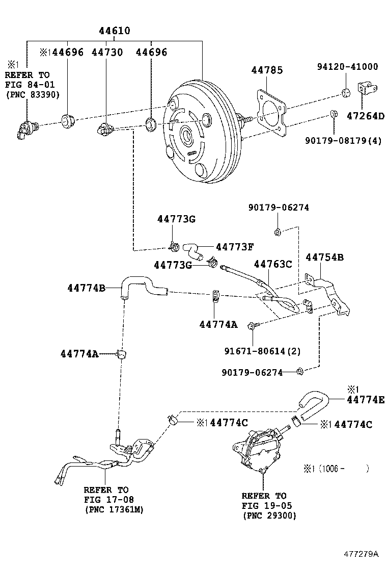  WISH |  BRAKE BOOSTER VACUUM TUBE
